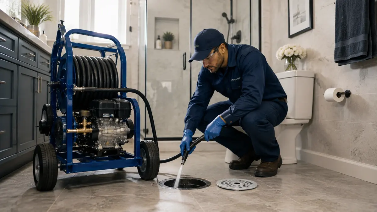 Bathroom Drain Hydro Jetting in Granada Hills
