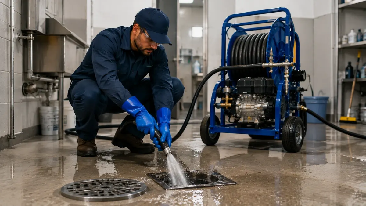 Floor Drain Hydro Jet Cleaning in Granada Hills