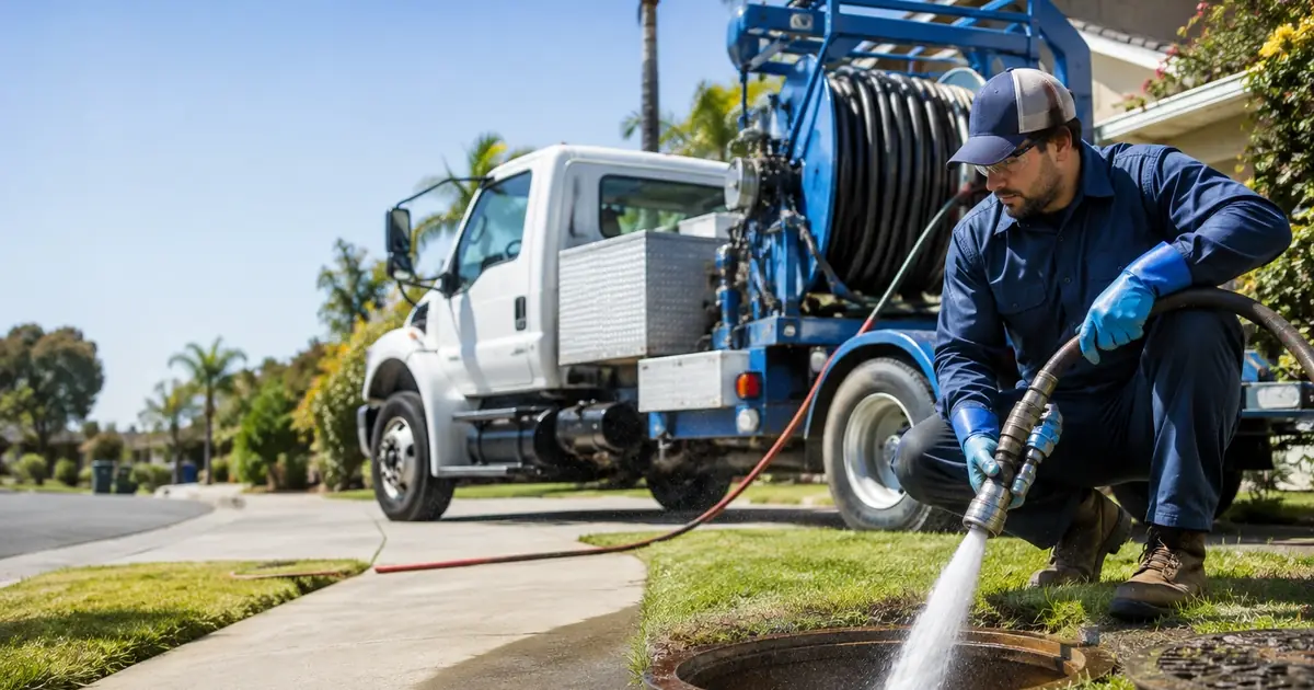 Hydro jet sewer cleaning Granada Hills