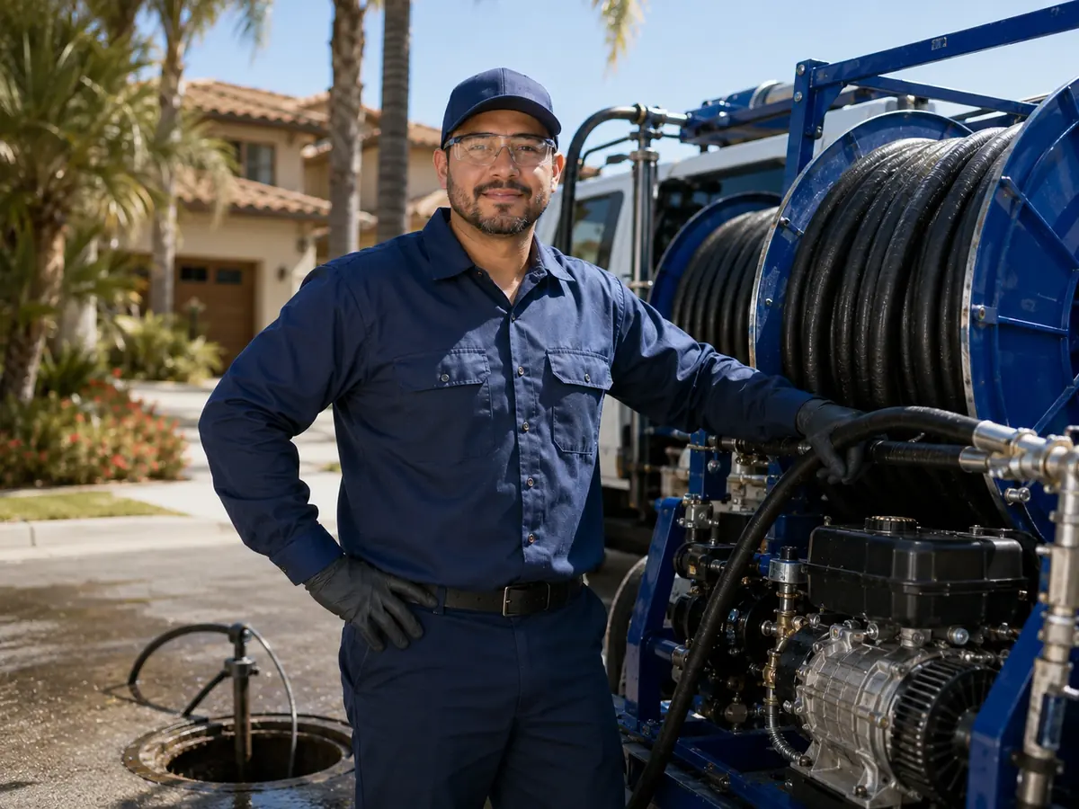 Hydro jet sewer cleaning in Granada Hills