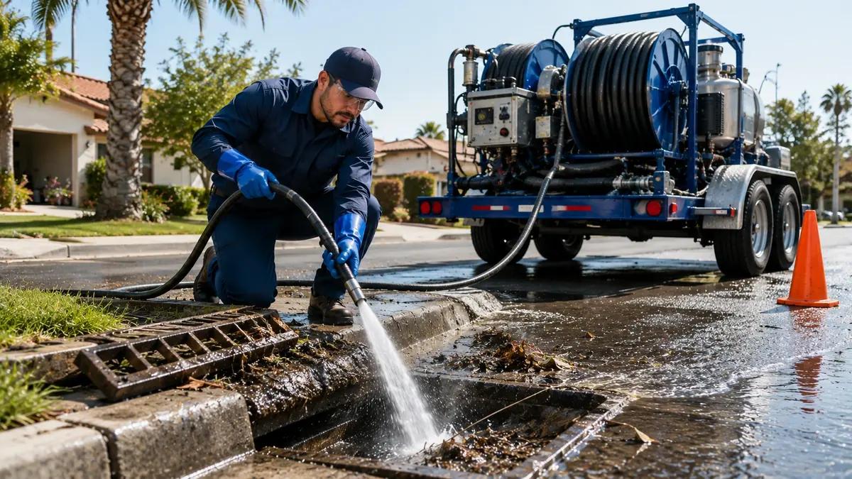 Storm Drain Hydro Jet Cleaning in Granada Hills
